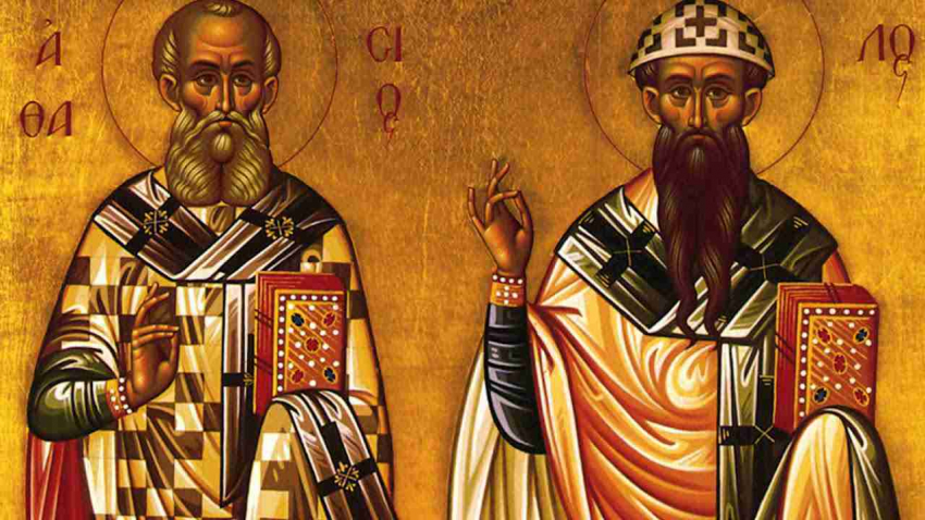День памяти святителей Афанасия и Кирилла, архиепископов Александрийских, проводится в церкви 31 января