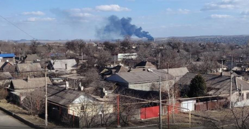 Над Енакиево в ДНР был сбит самолет