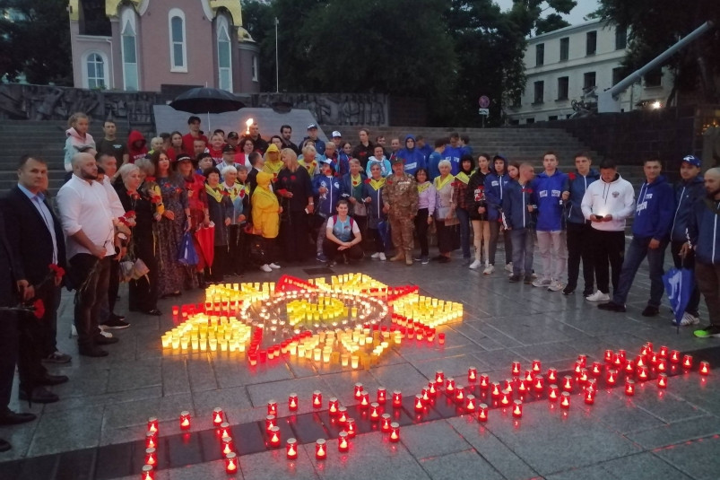 “Звезду Героя” зажгли в Приморье в память о всех участниках Великой Отечественной войны