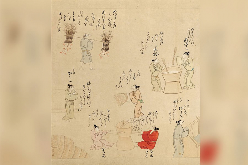 Свиток с изображением крысиного свадебного банкета дает важное представление о кулинарии в средневековой Японии