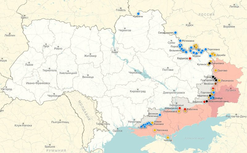 Последние новости СВО от 22 января 2024. Карта боевых действий на Украине на сегодня, военная сводка
