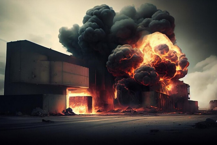 Нашлось фото с последствиями удара беспилотников ВСУ по нефтебазе в Орле