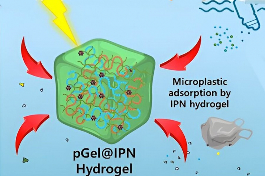 Nanoscale: гидрогель разлагает до 95% микропластика в воде