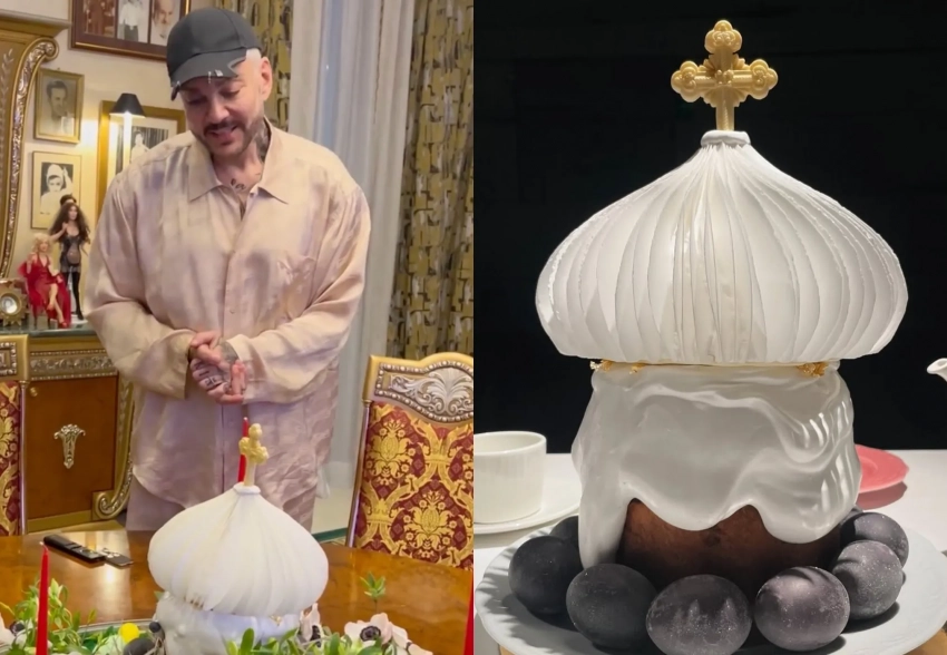 "Пасха цыганского барона". В сети обсуждают кулич Филиппа Киркорова от Дениса Симачёва за 100 тысяч рублей