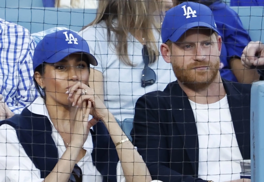 Меган Маркл и принц Гарри сходили на бейсбол в Лос-Анджелесе