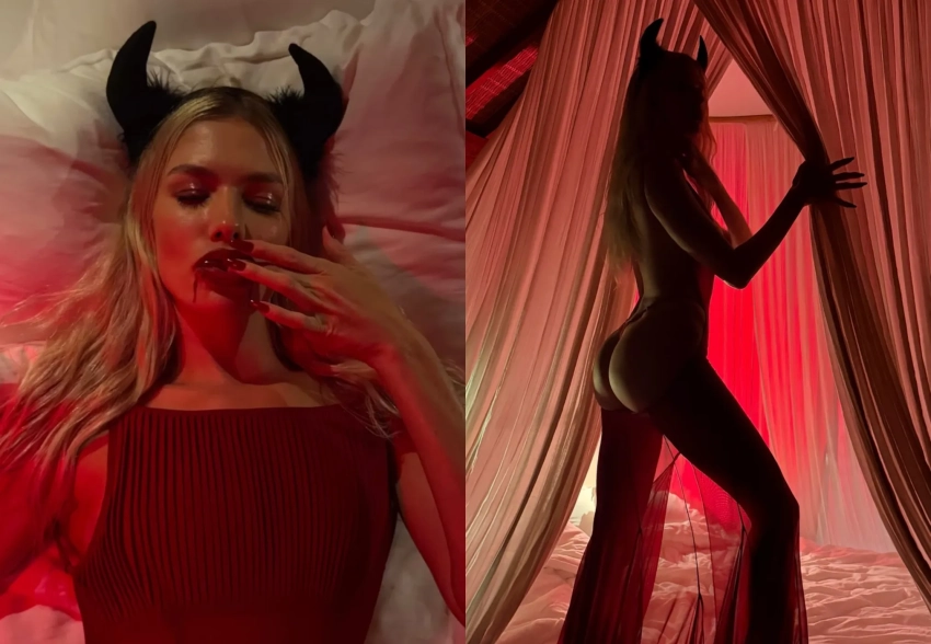 "Хороша чертовка". Елена Перминова отметила Хэллоуин в образе дьяволицы