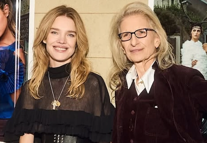 Наталья Водянова и Линда Евангелиста на открытии выставки Энни Лейбовиц в Испании