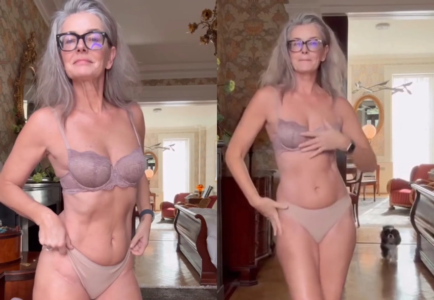 60-летняя модель Паулина Поризкова сняла видео в нижнем белье, чтобы показать "несовершенства" своей фигуры
