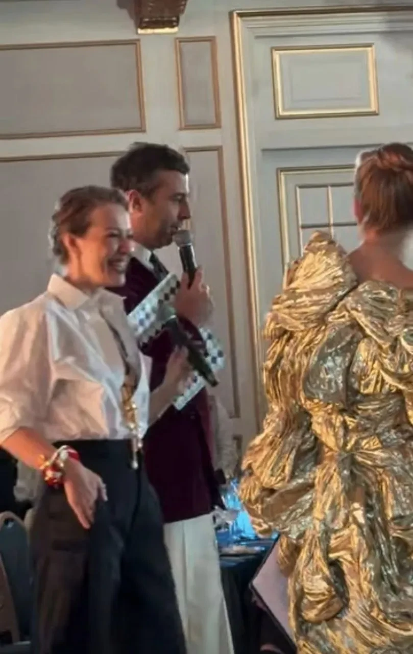 Иван Ургант, Ксения Собчак, Светлана Бондарчук и Кристина Потупчик на вечере фонда "Друзья"