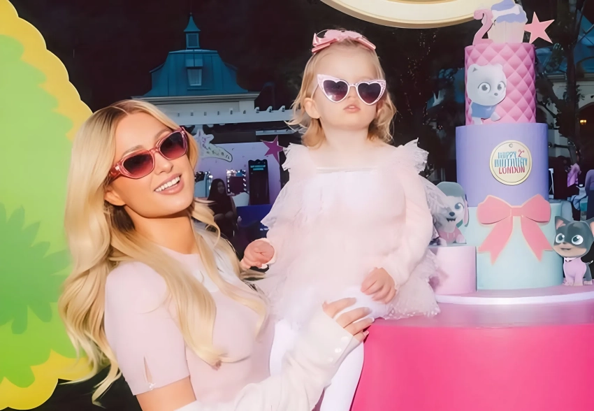 Пэрис Хилтон устроила гламурную вечеринку в розовых тонах в честь двухлетия дочери Лондон