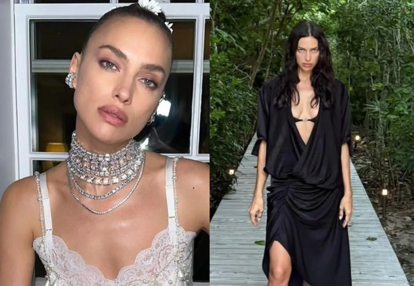 Ирина Шейк снялась в нарядах от российского бренда