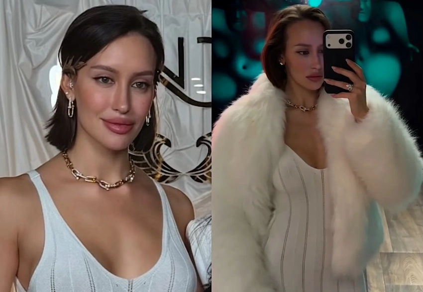 Девушка Тимати Валентина Иванова вышла в свет в облегающем платье