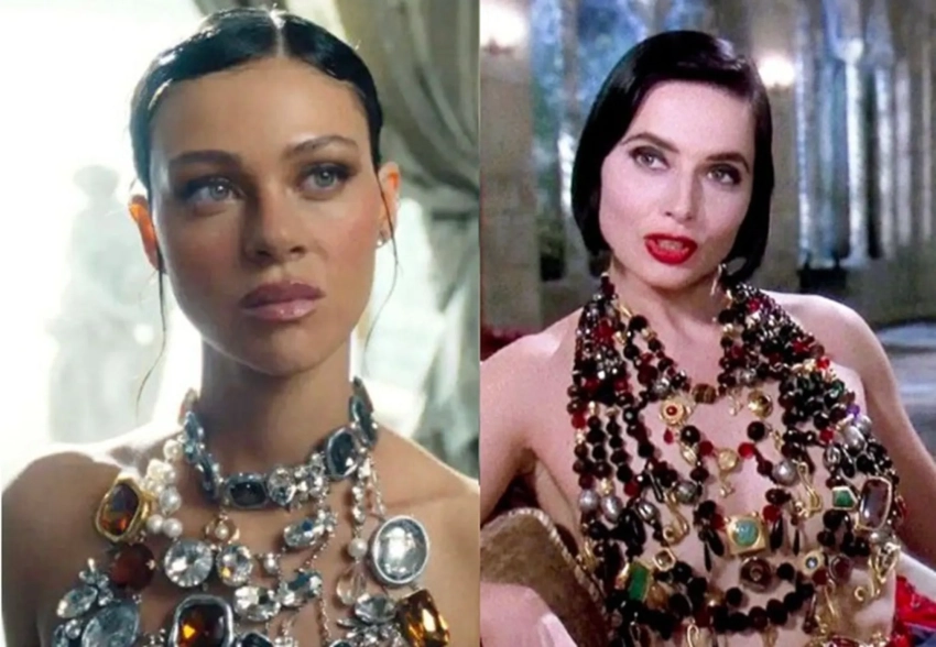 "Худший кастинг". Никола Пельтц повторила на экране образ Изабеллы Росселлини из фильма "Смерть ей к лицу", и в сети её высмеяли за "деревянную" игру