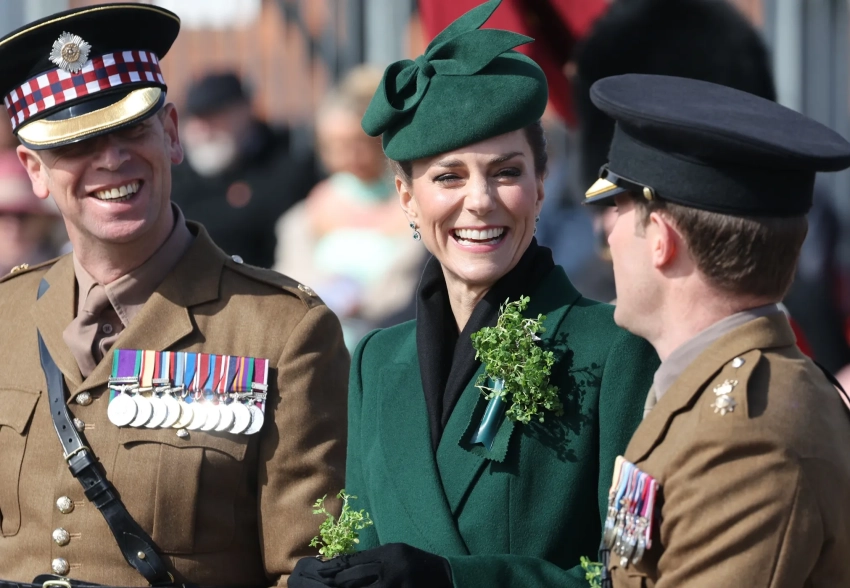 Кейт Миддлтон приняла парад в честь Дня святого Патрика