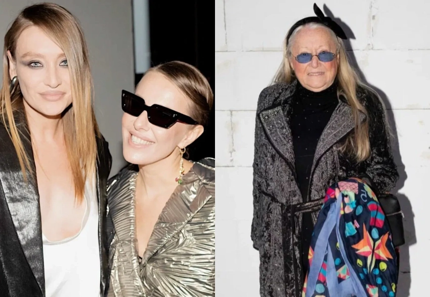 Татьяна Михалкова, Ксения Собчак, Юлия Хлынина и Мария Миногарова посетили показ Viva Vox