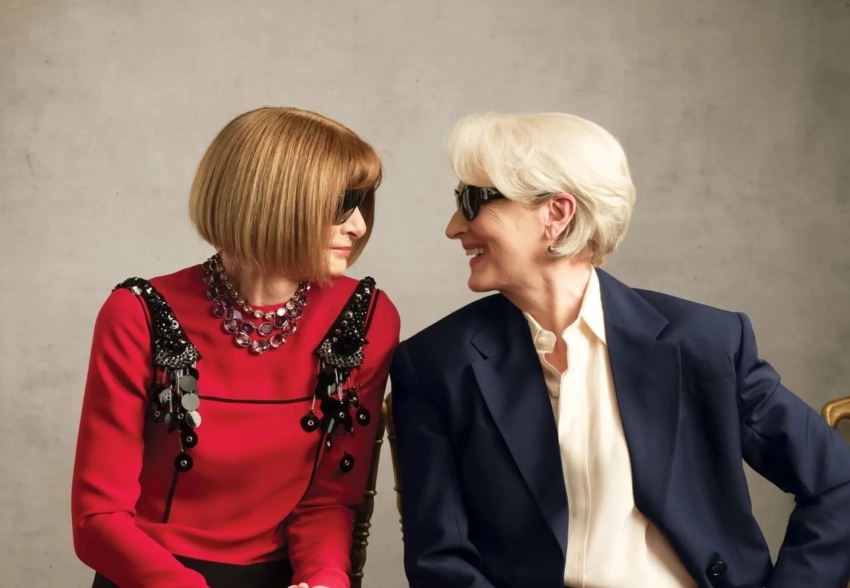 Анна Винтур и сыгравшая её в "Дьявол носит Prada" Мэрил Стрип снялись для обложки Vogue